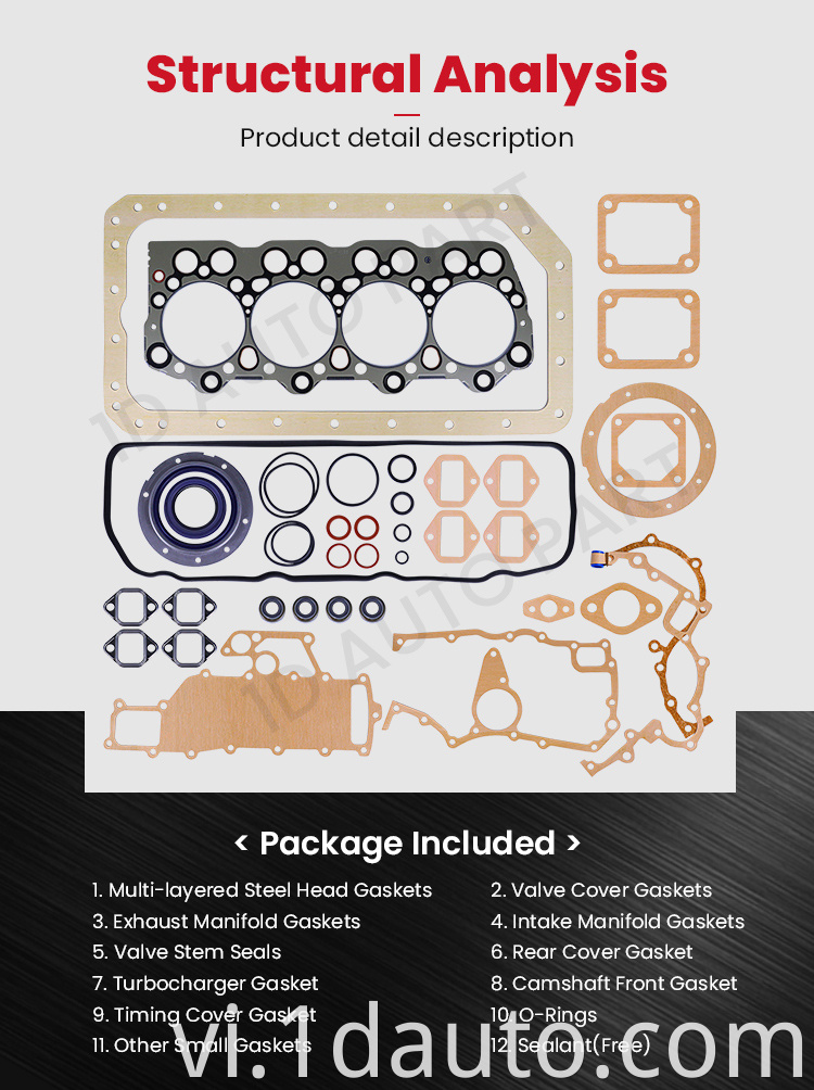 Auto Parts Full Gasket MITSUBISHI 4D35